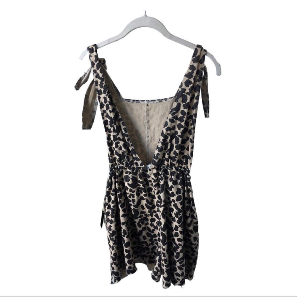 Overalls in cheetah print
